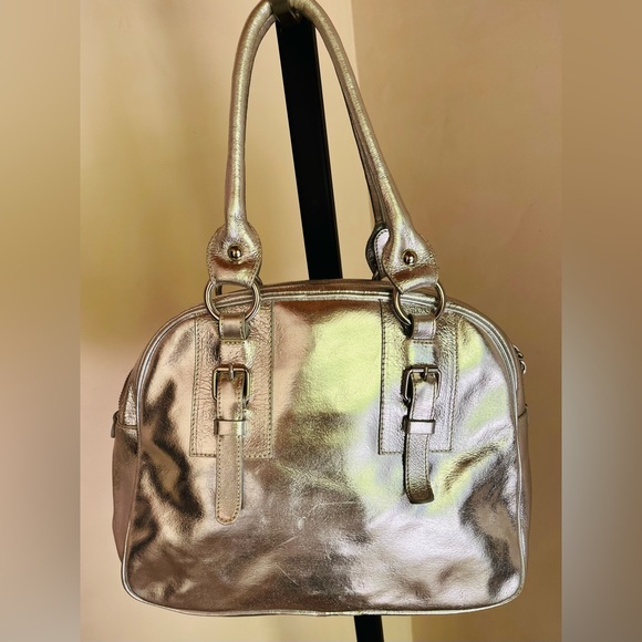 Theory Accessories - Guia for Theory Silver Leather Handbag